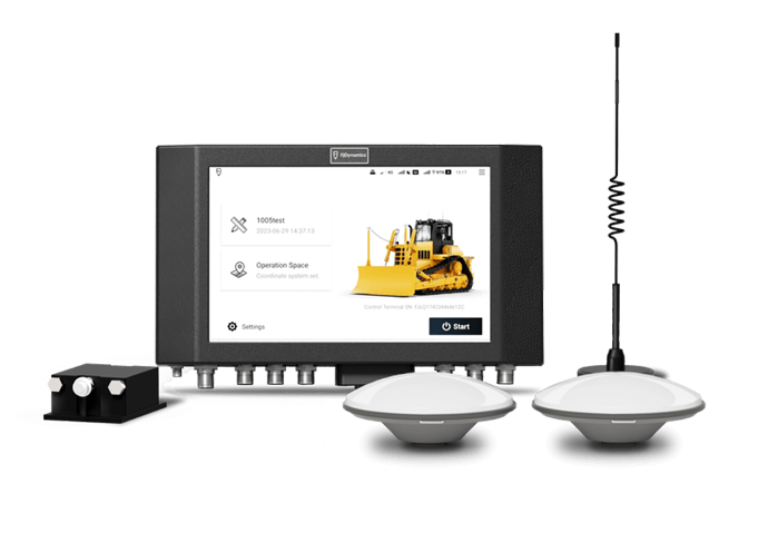 FJD H39, an innovative 3D Bulldozer Control System, boosts efficiency and accuracy in leveling operations for construction. 