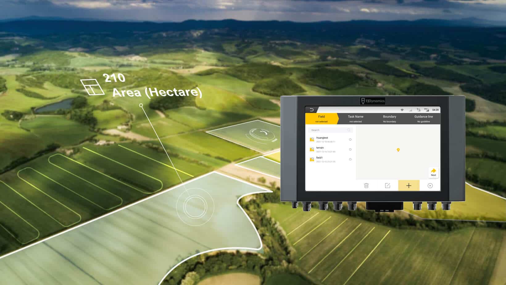 Create field profiles to record boundaries, guidance lines, tasks, and more. So your farming becomes an organized effort.
