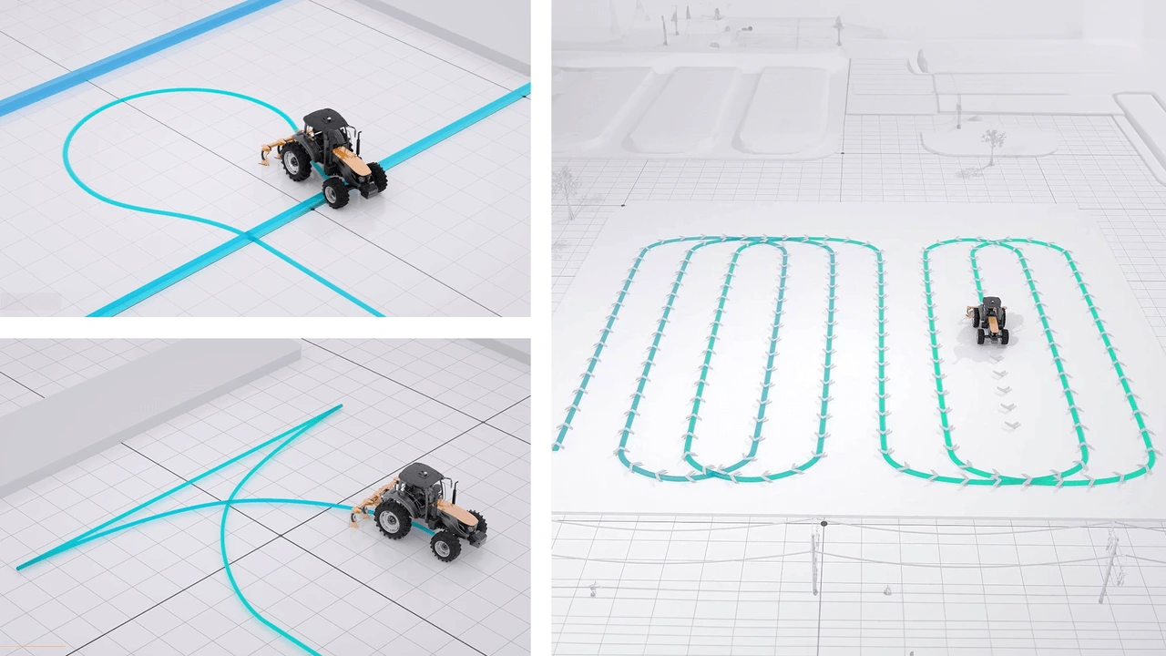 Provide smooth automatic U-turns for your tractor, ensuring continuous farming operations in your agricultural activities.